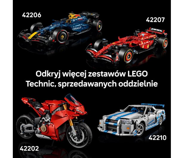LEGO TECHNIC 42223 Samochód wyścigowy 1966 Ford GT40 MKII - 1473449 - zdjęcie 5